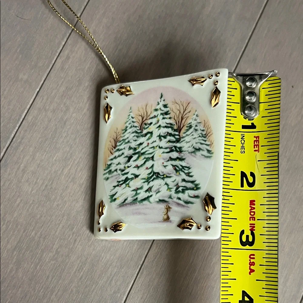 Lenox Christmas Card Ornament - 1st ornament in the Whispering Trees Series - Picture 4 of 6